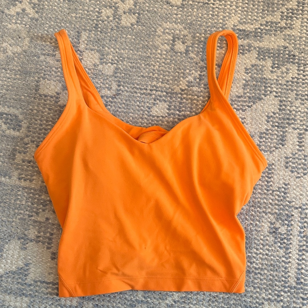 Orange Lululemon align tank